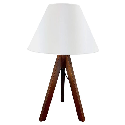 Abajur Tripé Madeira Design Moderno
