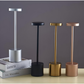 Luminária Abajur de Mesa Led s/ Fio Recarregável Touch Screen c/ Ajuste de Intensidade e Temperatura de Luz Rose Dourada Prata Preto