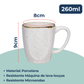 Jogo 6 Canecas Café Chá Ryo Maresia 260ml Oxford Porcelanas