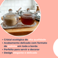 Kit 3 Peças Açucareiro Meleira E Travessa Cristal Pearl Bolinha Wolff