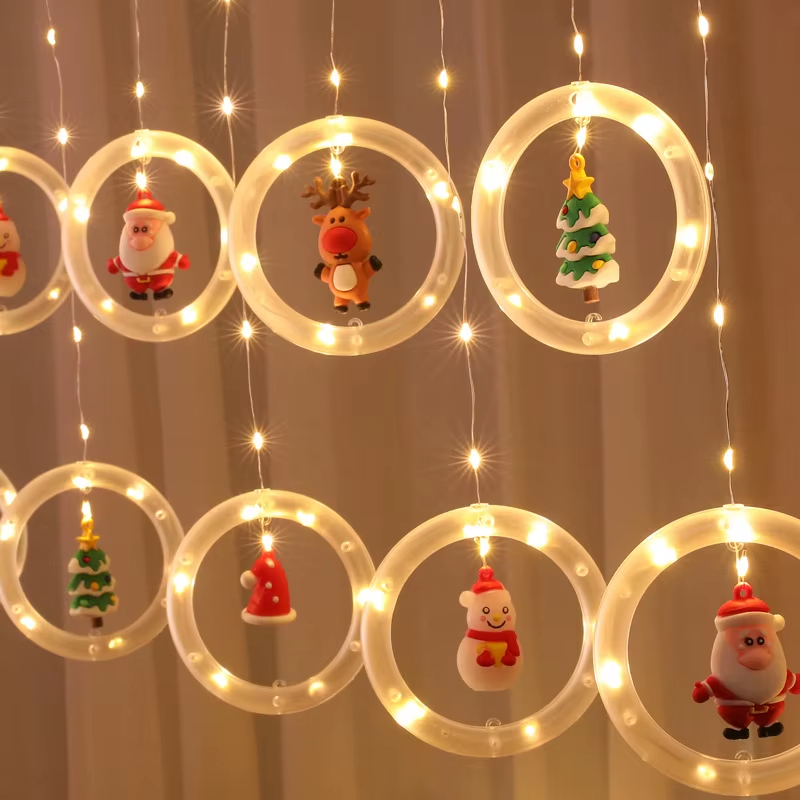 Cortina de Luzes LED Natal 3,5m - 138 Lâmpadas | 8 Modos de Iluminação | 110V-O3