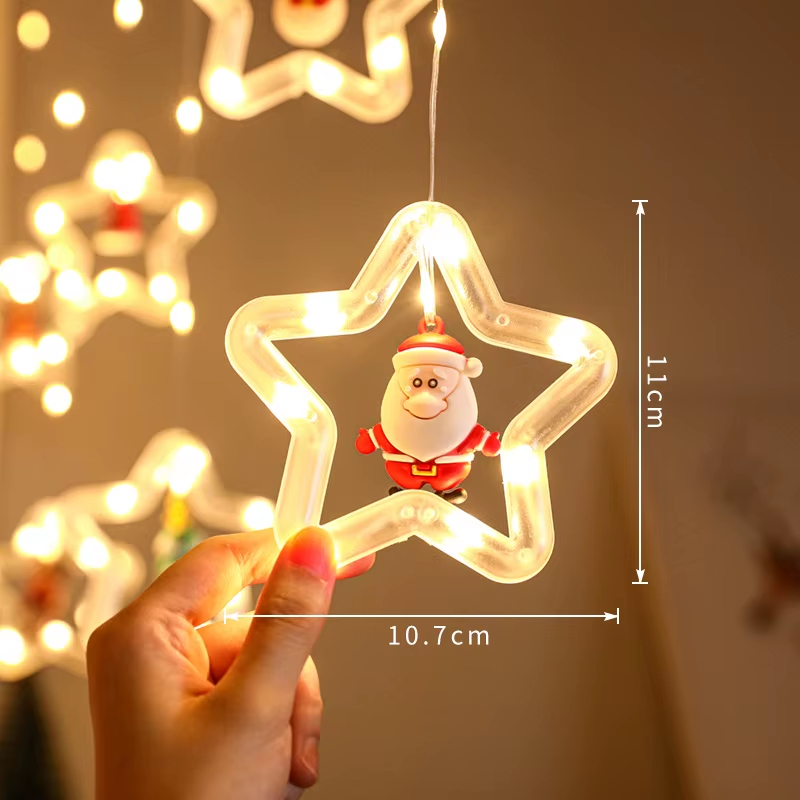 Cortina de Luzes LED Natal 3,5m - 138 Lâmpadas | 8 Modos de Iluminação | 110V-O3