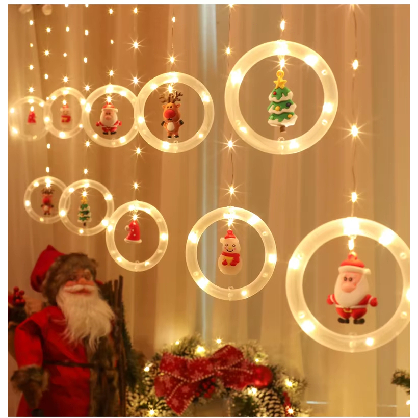 Cortina de Luzes LED Natal 3,5m - 138 Lâmpadas | 8 Modos de Iluminação | 110V-O3