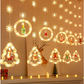 Cortina de Luzes LED Natal 3,5m - 138 Lâmpadas | 8 Modos de Iluminação | 110V-O3