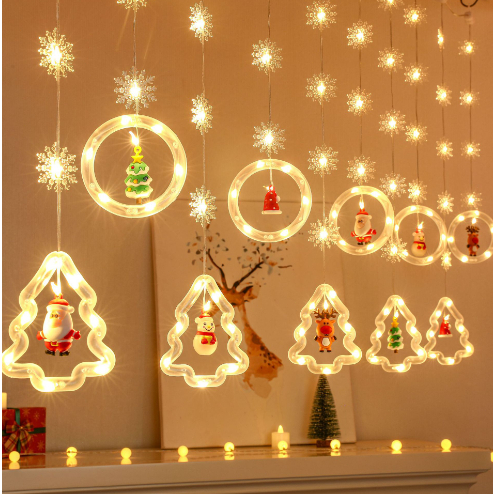 Cortina de Luzes LED Natal 3,5m - 138 Lâmpadas | 8 Modos de Iluminação | 110V-O3